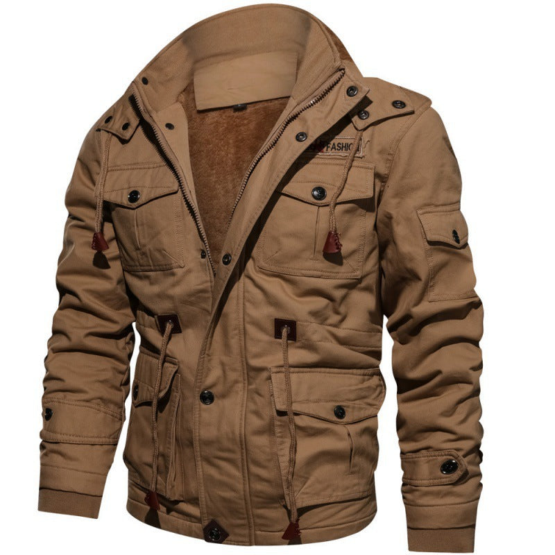 Veste Hiver Chic à Capuchon avec Poches Latérales