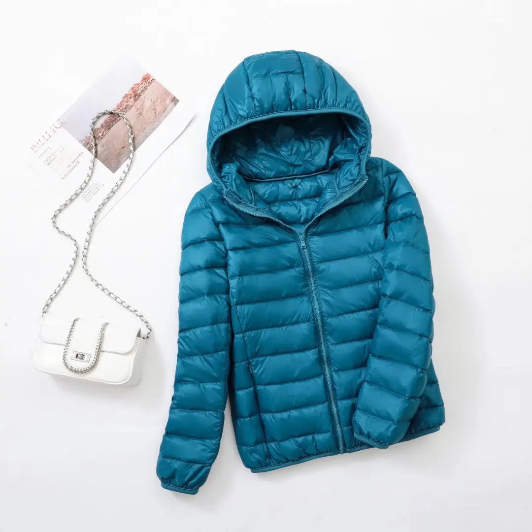 Parka femme polaire bleu foncé