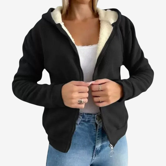 Sweat Capuche Douillet Zippé Hiver - LuxeStyle