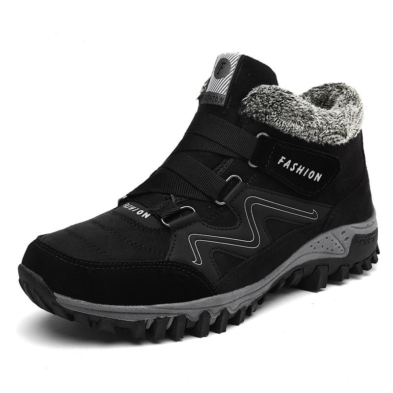 Bottines Confortables Hiver avec Doublure Chaude