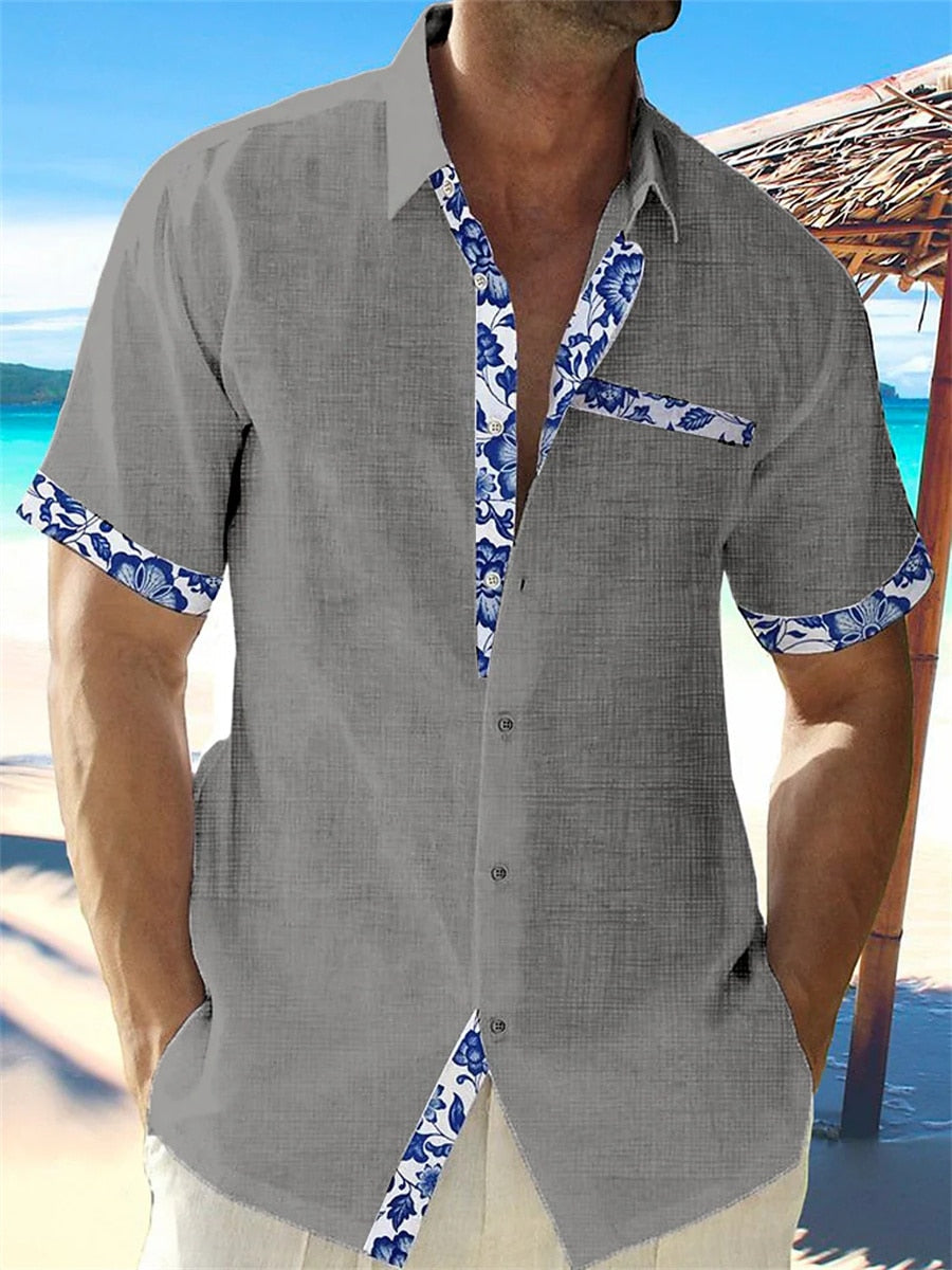 Chemise Estivale à Manches Courtes Floral