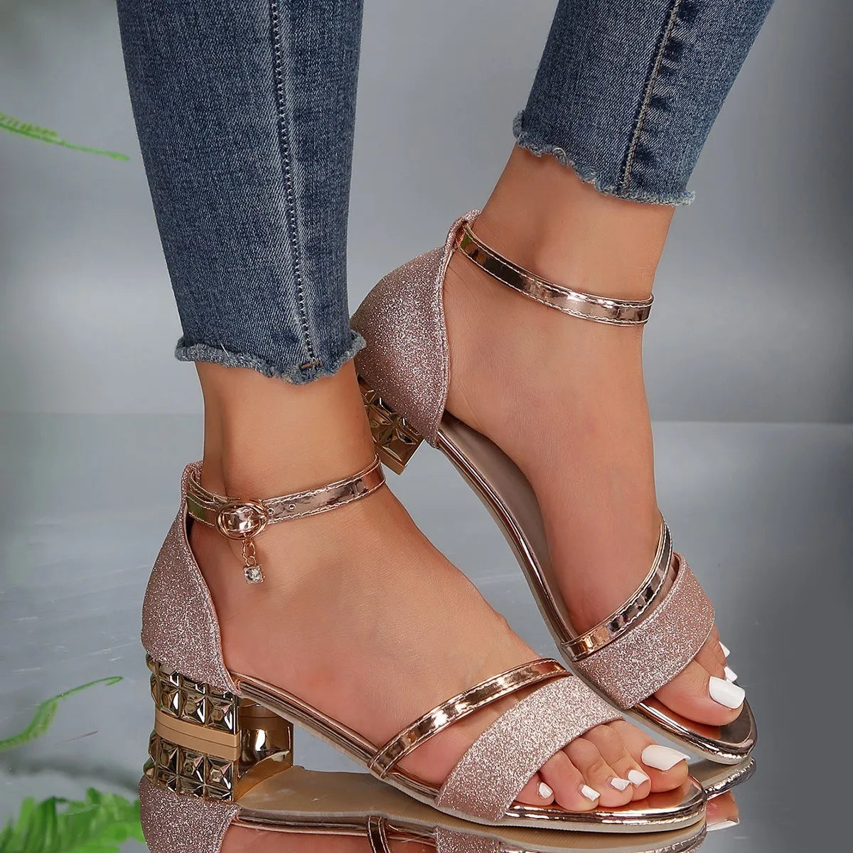 Sandales Femmes Talons Hauts à Sangle Réglable - LuxeStyle