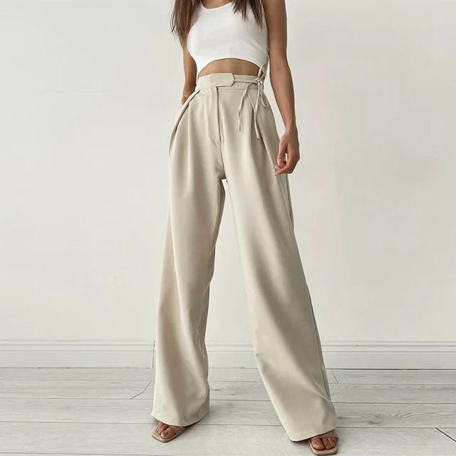 Pantalon Large Élégant pour Femme | Parfait pour le Travail ou les Soirées