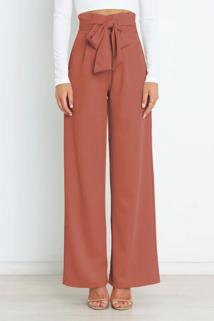 Pantalon Femme Élégant Taille Élevée