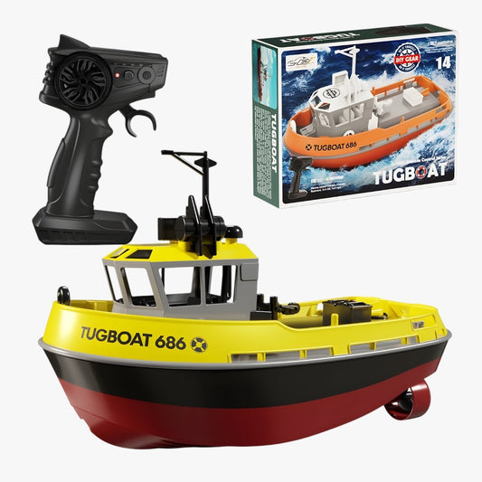 Bateau de Mer Télécommandé Puissant à Double Moteur - LuxeStyle