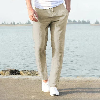LinoFlex™ – Pantalon Lin Homme Léger et Confortable pour Été