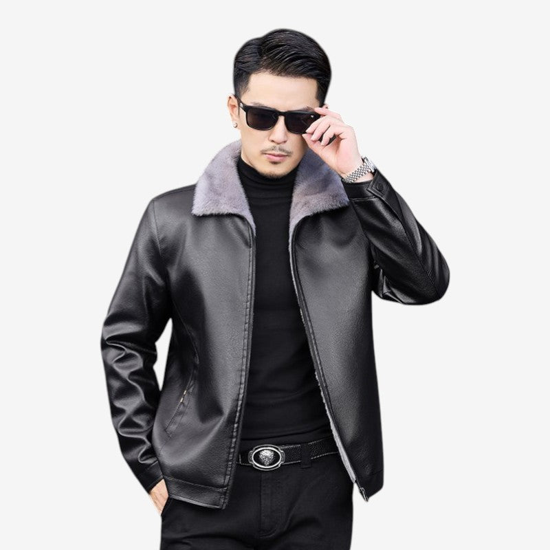 Veste zippée homme style casual avec manches longues et poches latérales - LuxeStyle
