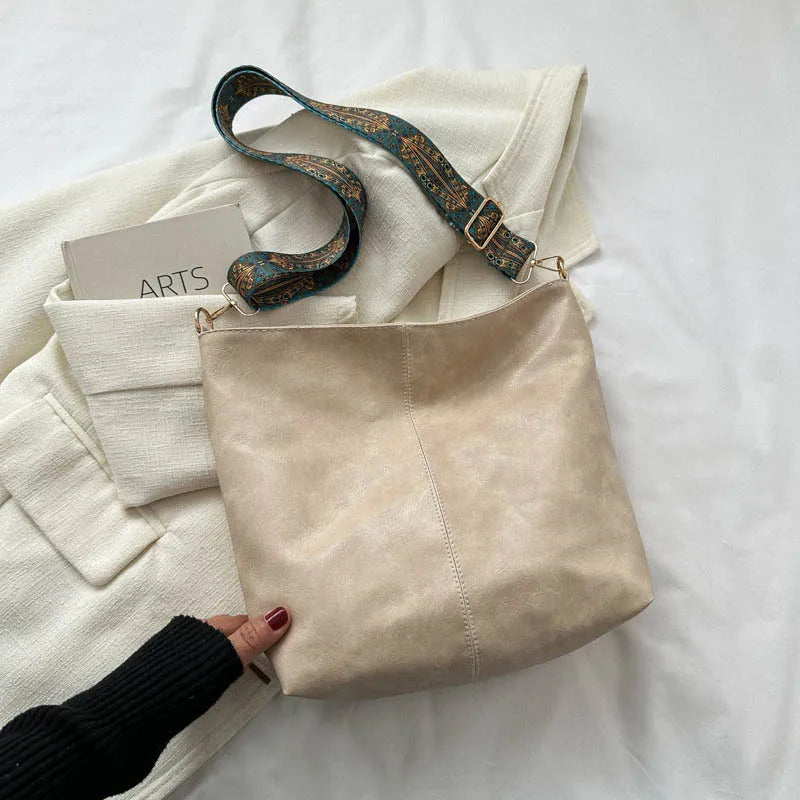 Sac à Main Chic en Cuir Rétro pour Femme