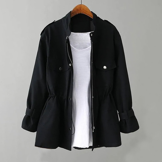 Manteau Long Femme Élégant à Ceinture pour Automne - LuxeStyle