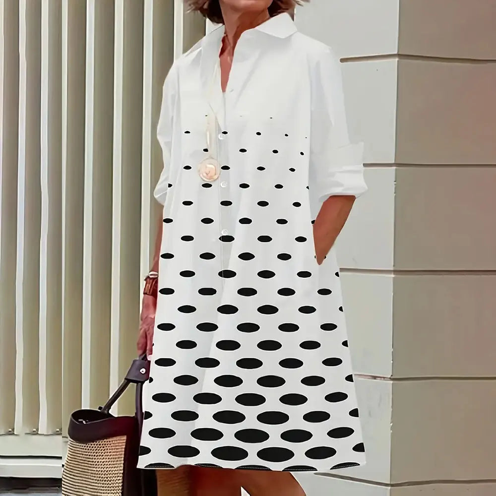 Robe chemisier rouge élégant femme