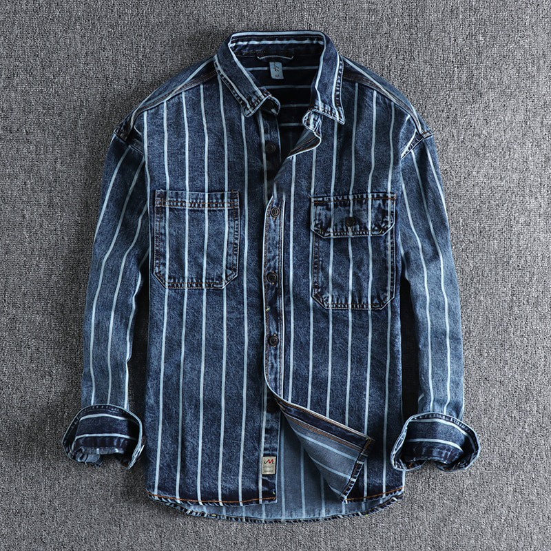 Chemise Jean Élégante pour Homme | Manches Longues
