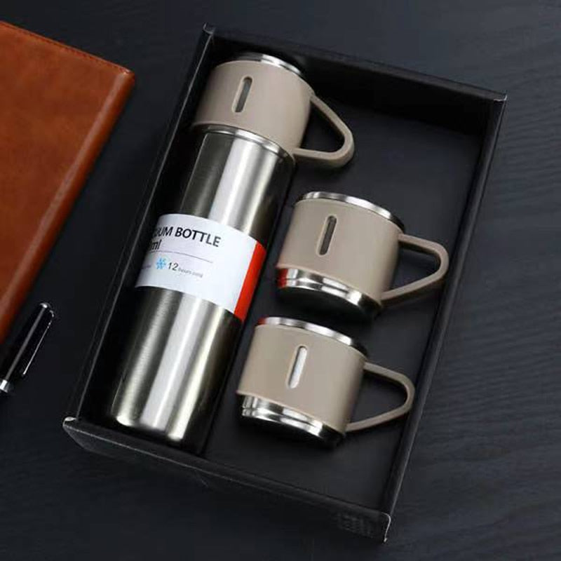 Thermos de Voyage Isolé avec Gobelet Intégré