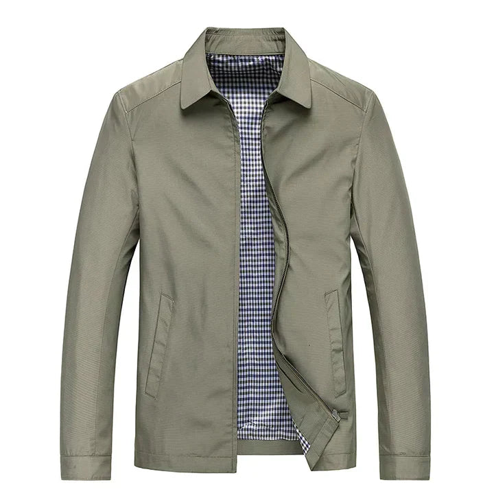 Veste Décontractée Pour Homme Avec Col | Fermeture Éclair