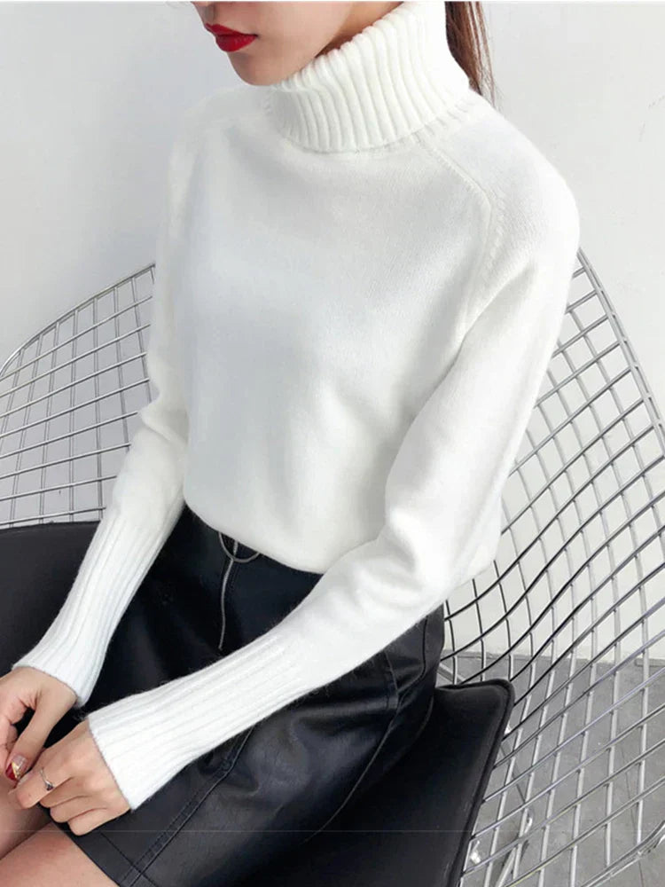Pull Femme Hiver Très Chaud en Maille épaisse