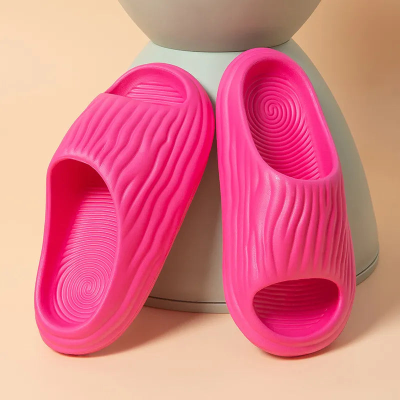 Chaussons Douillets Rayés Chic