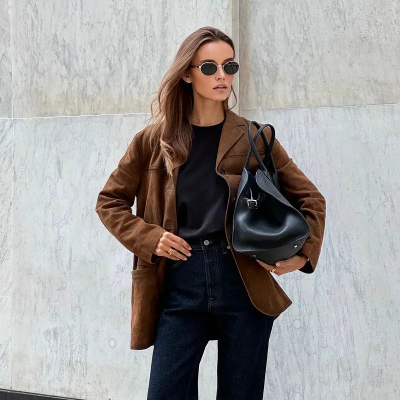 Veste Femme Fausse Fourrure - Chic, Confortable & Parfaite pour Automne - LuxeStyle