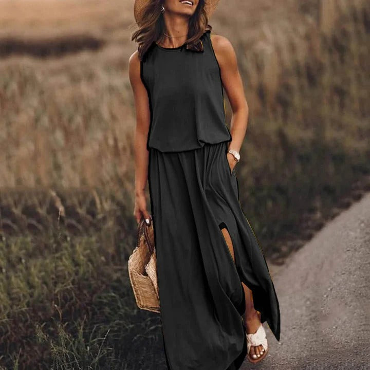 Robe de Soirée Noire Élégante pour Femme - LuxeStyle