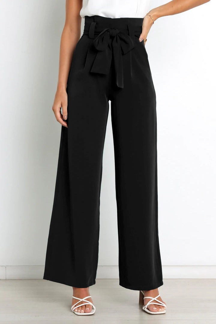 Pantalon Femme Élégant Taille Élevée