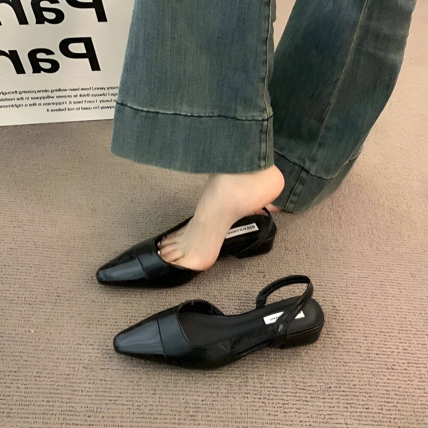 Chaussures Féminines Élégantes à Talon Plat