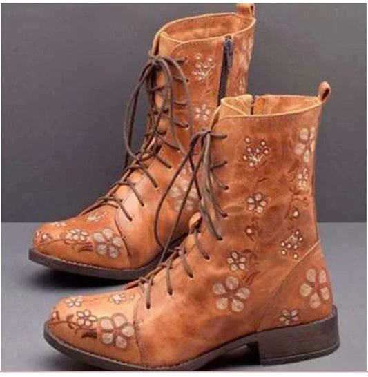Bottes Haut de Gamme à Lacets Tendances - LuxeStyle