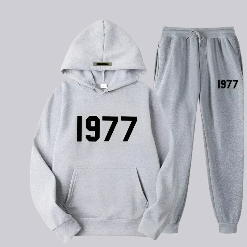 Survêtement Détente Relax Fit avec Ceinture Réglable et Look Rétro Unisexe - LuxeStyle