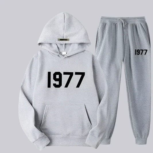 Survêtement Détente Relax Fit avec Ceinture Réglable et Look Rétro Unisexe - LuxeStyle