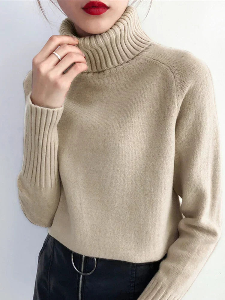 Pull Femme Hiver Très Chaud en Maille épaisse