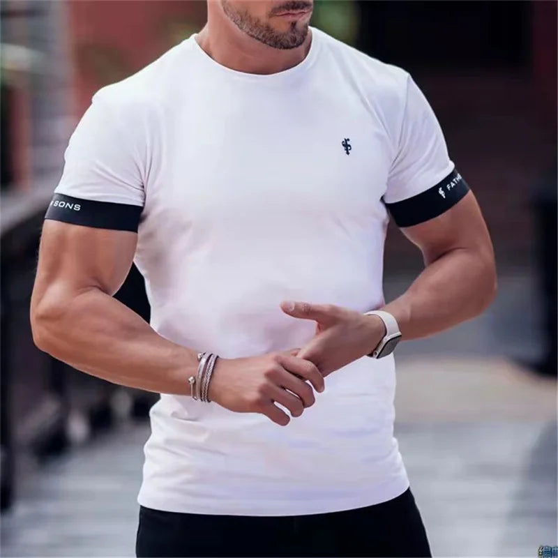 T-shirt Décontracté Col Rond Été