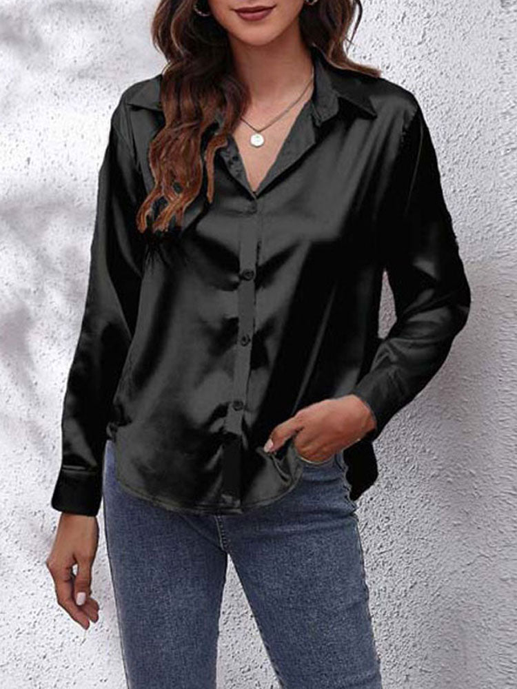 Chemisier femme chic à manches longues