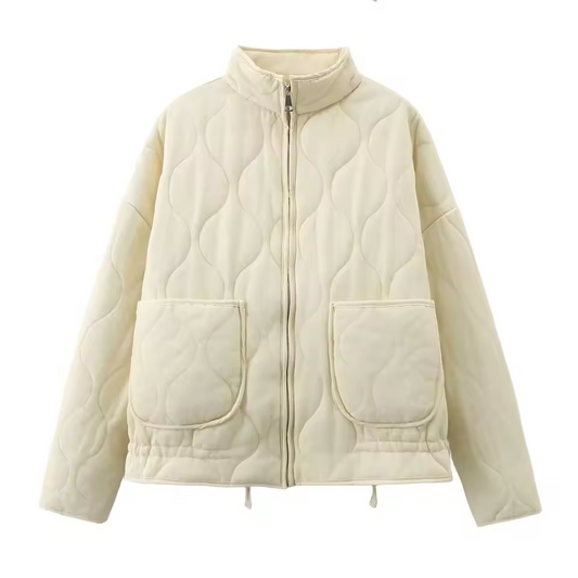 Veste Hivernale Féminine Douillette et Légère avec Fermeture Éclair - LuxeStyle