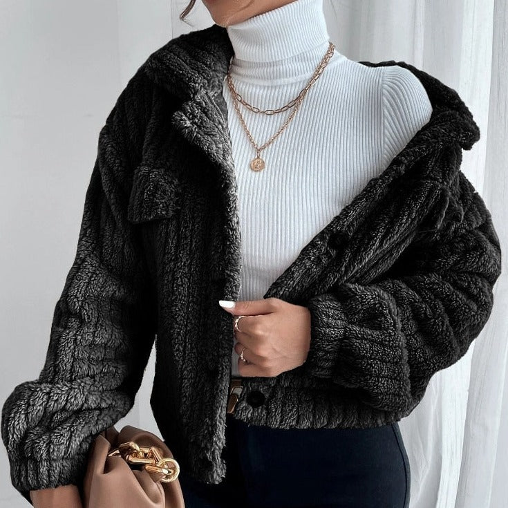 Veste Teddy Douce et Chic - LuxeStyle