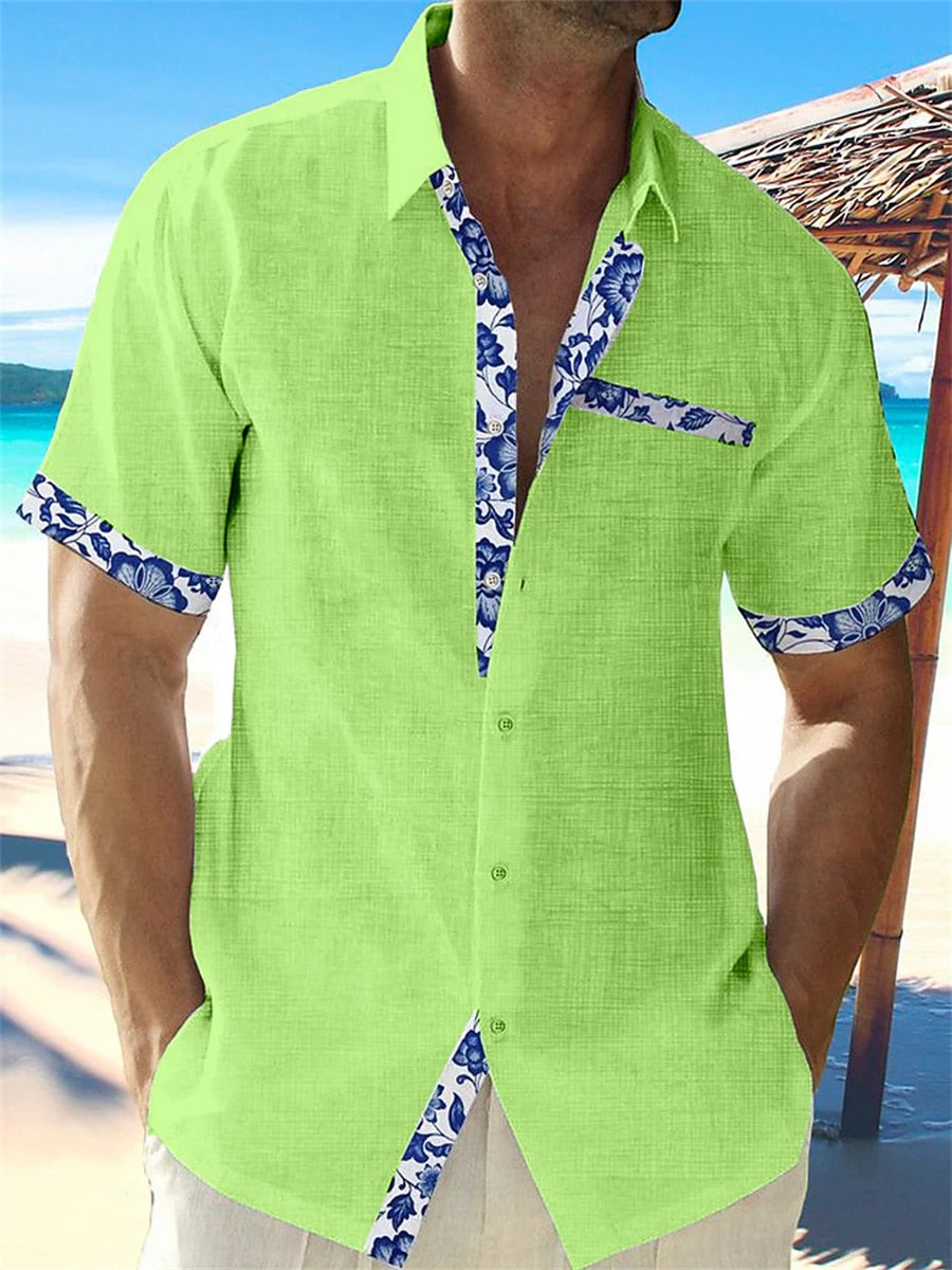 Chemise Estivale à Manches Courtes Floral