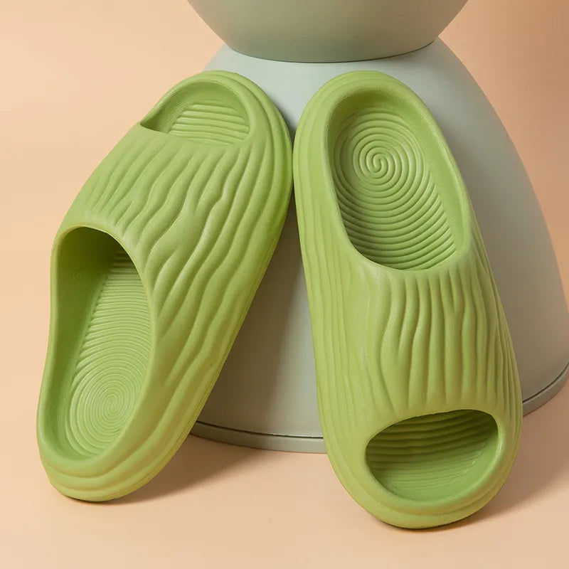 Chaussons Douillets Rayés Chic