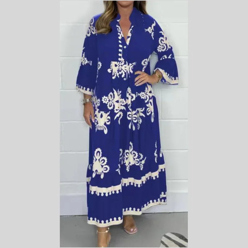 Robe de soirée élégante fleurie femme