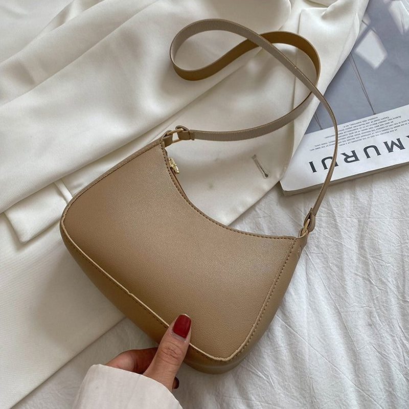 Sac à main coloré en faux cuir pour femme