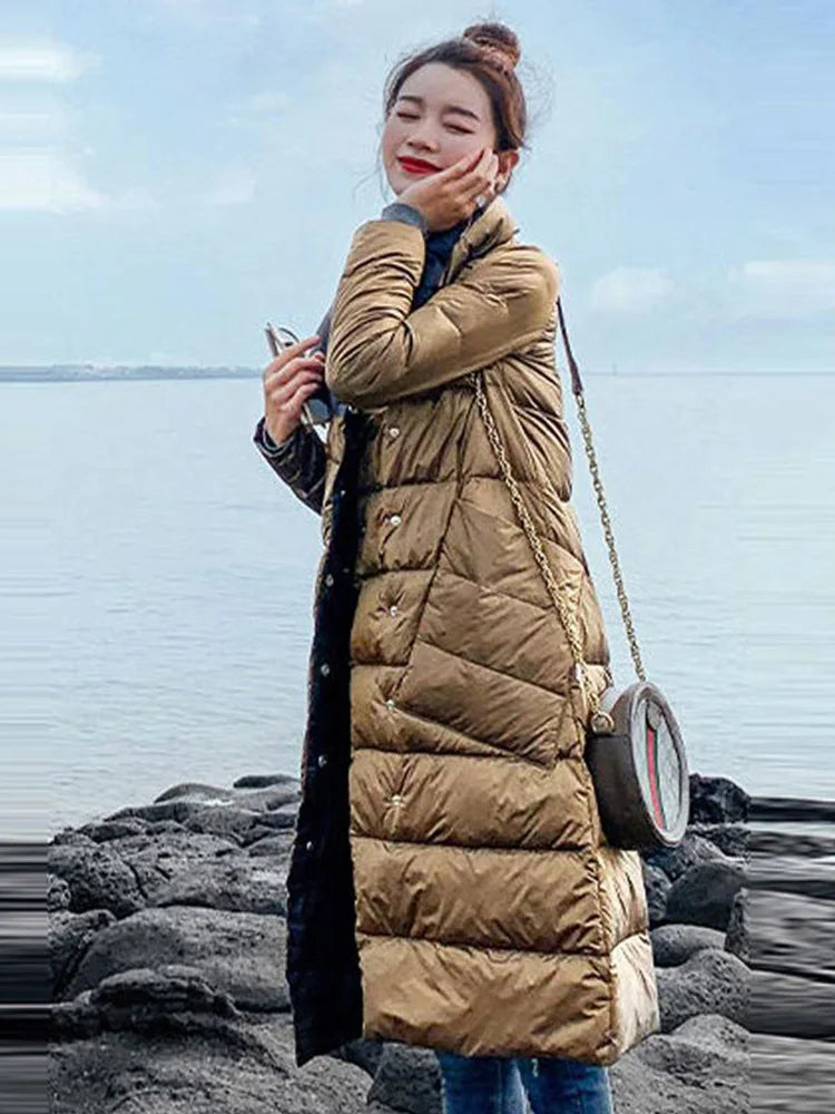 Veste Douillette Légère pour Femme avec Fermeture Éclair