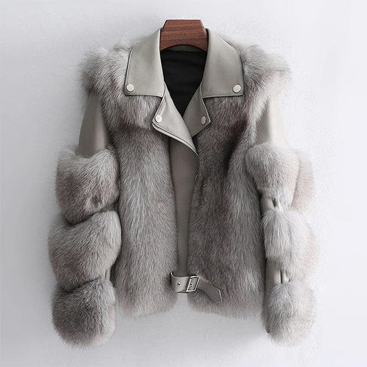 Veste Femme Hiver Élégante Fourrure Synthétique - LuxeStyle