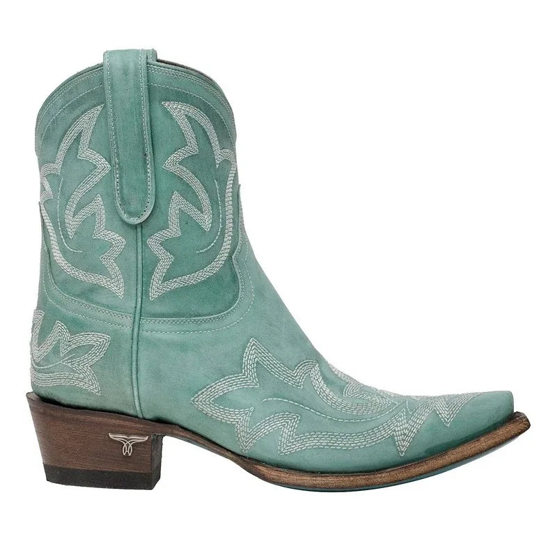 Bottes Cowboy Décontractées à Talons Basse