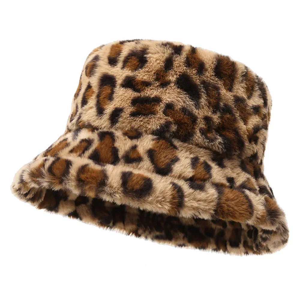 Chapeau Hiver Léopard Doux pour Femme - LuxeStyle
