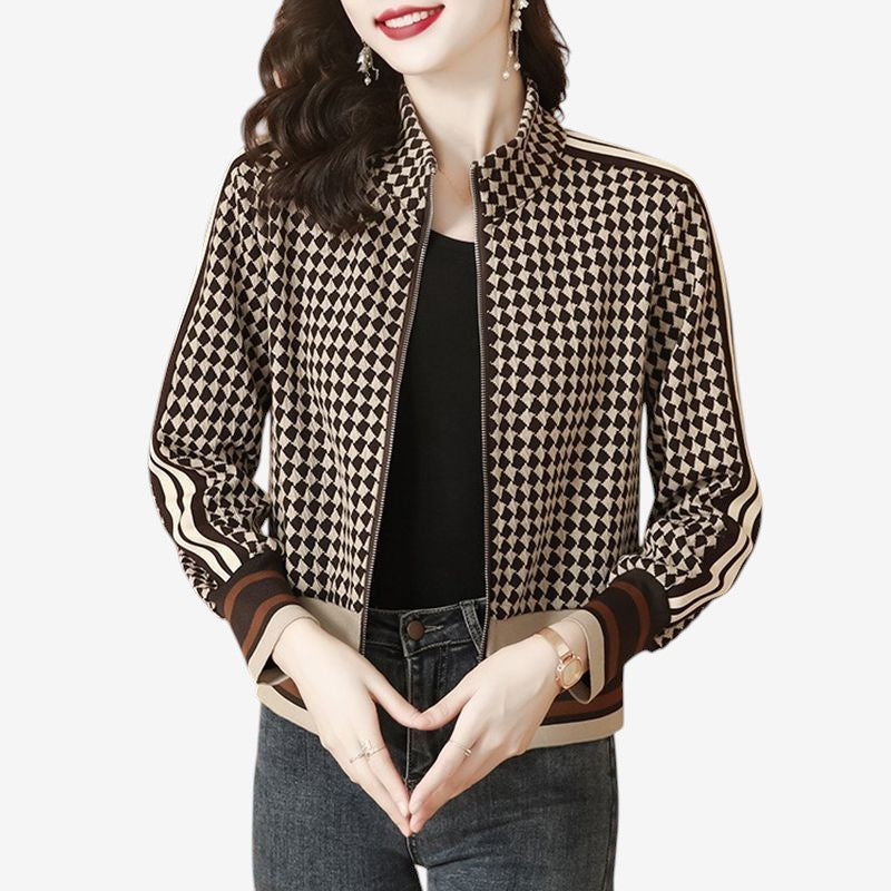 Veste imprimée hiver à manches longues - LuxeStyle
