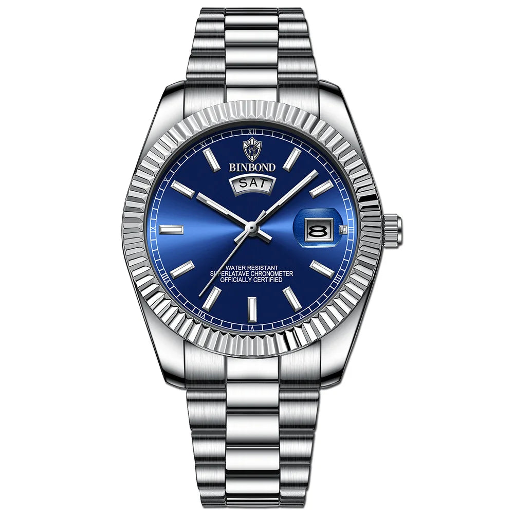Montre Homme Acier Inoxydable Date