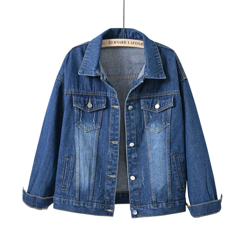 Veste En Jean Décontractée Pour Femme | Avec Bouton