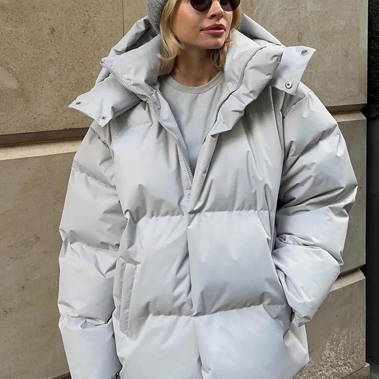 Veste épaisse féminine à manches longues confortable