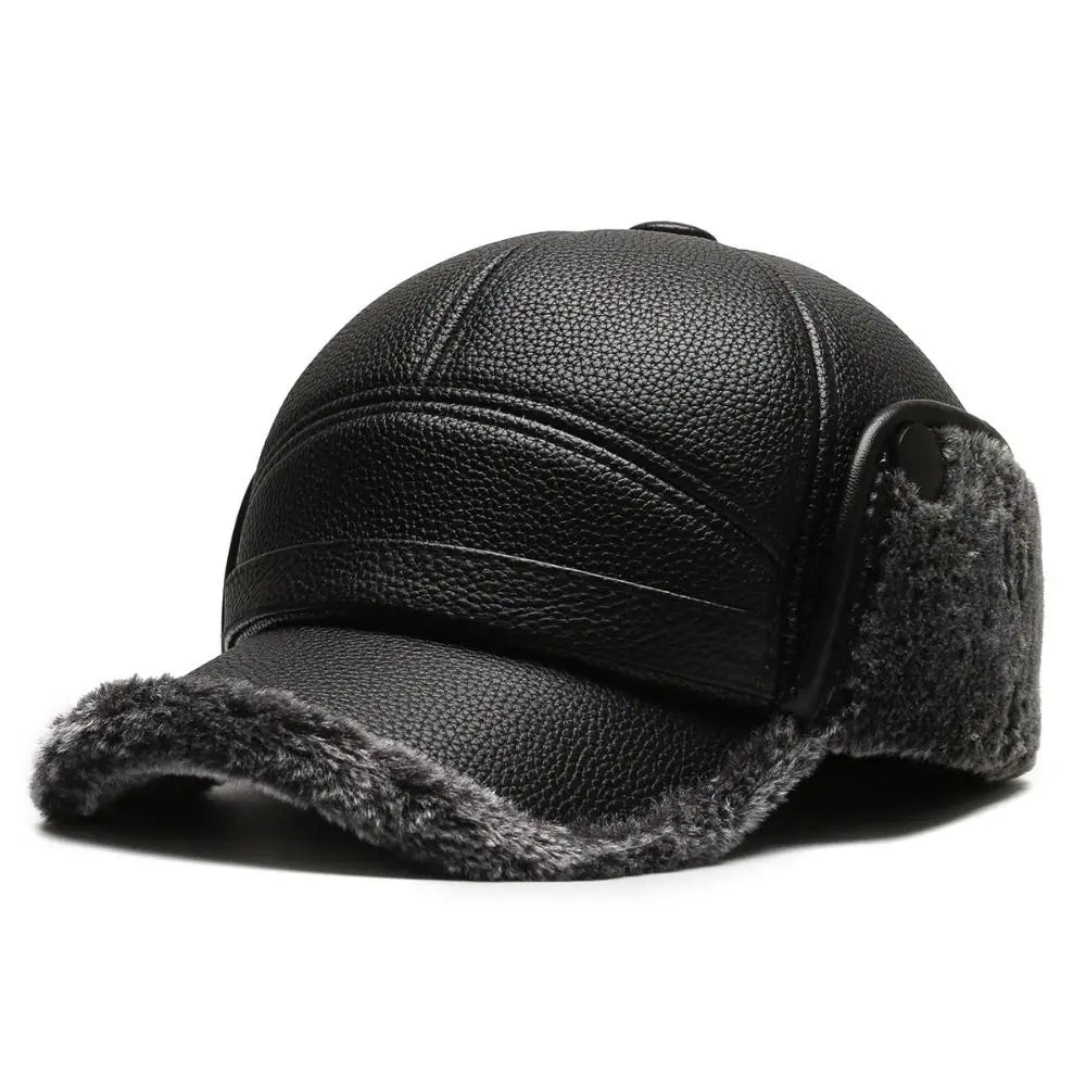 Casquette Hivernale Chaude avec Oreillettes Réglables pour Homme