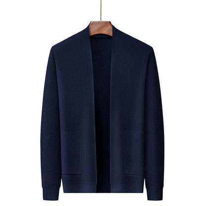 Cardigan Mince à Manches Longues avec Poches