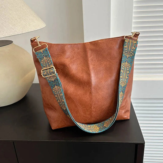 Sac à Main Chic en Cuir Rétro pour Femme - LuxeStyle