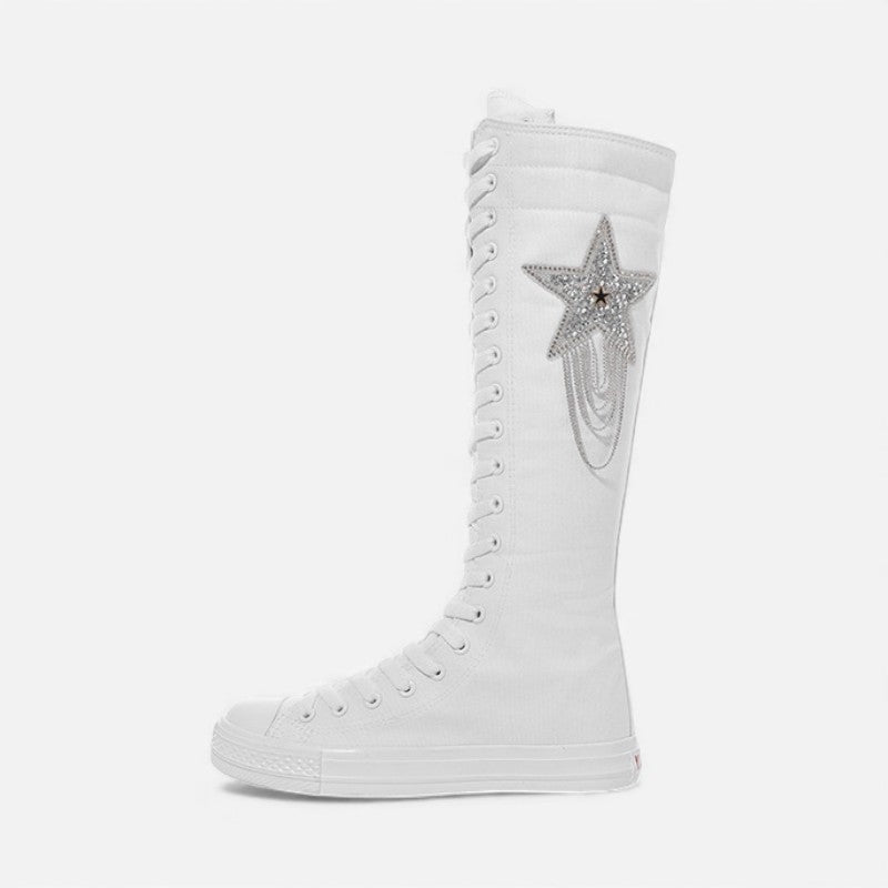 Bottes Féminines Hauts Talons Plats - LuxeStyle
