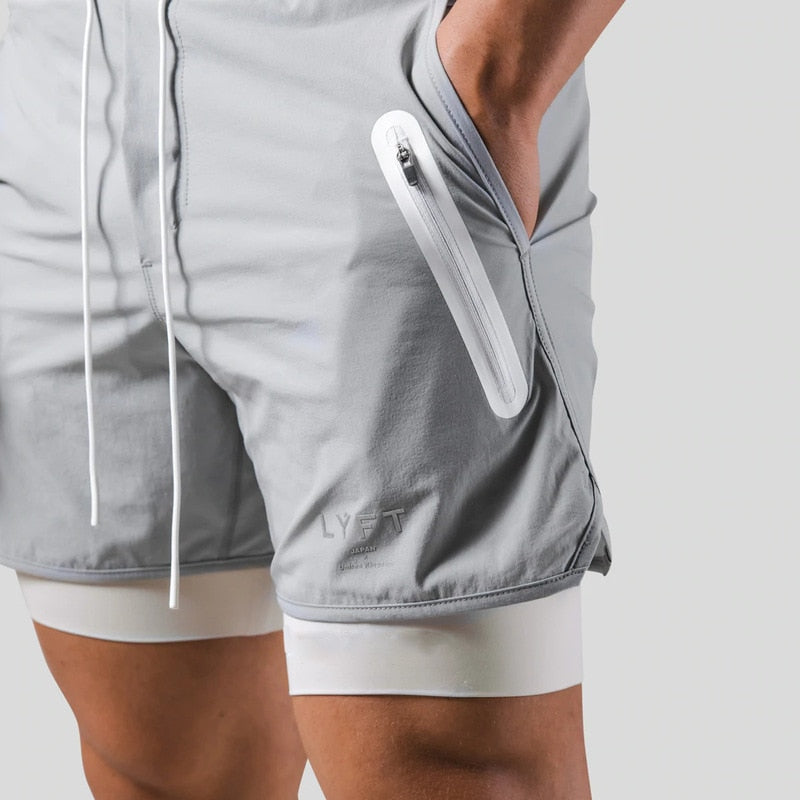 Short de Sport Élégant 2 Couches Respirant