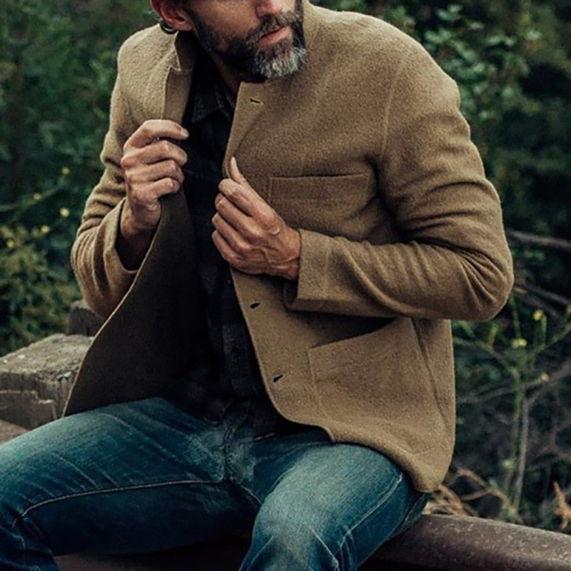 Veste Homme Polaire Réversible pour Automne et Hiver