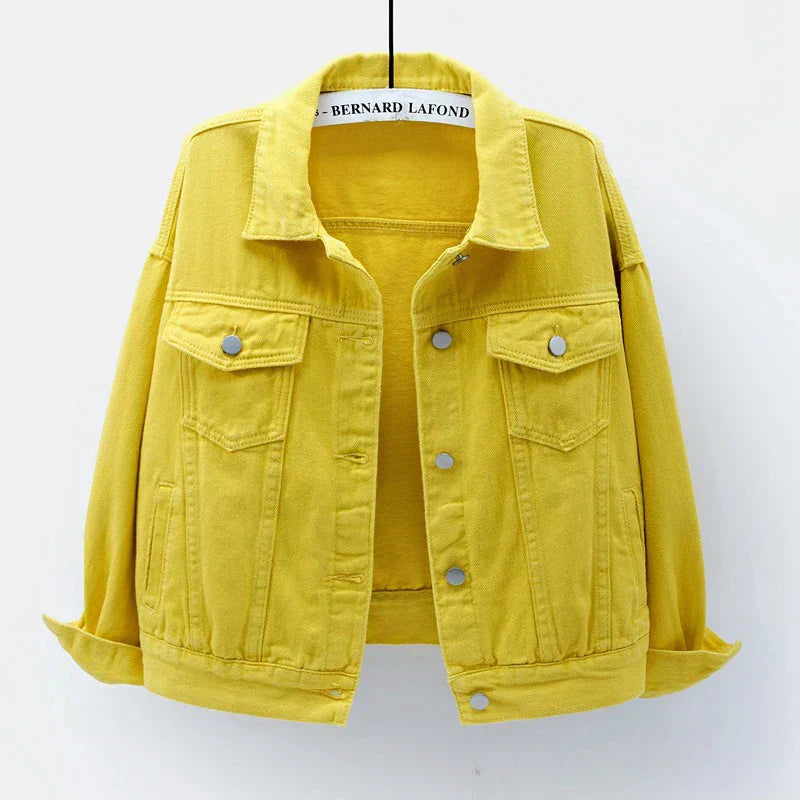 Veste En Jean Décontractée Pour Femme | Avec Bouton